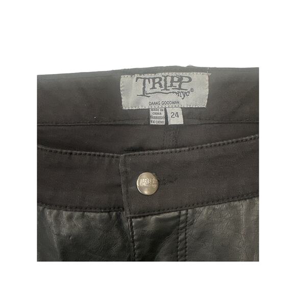Tripp NYC Faux Leather Pants Plus Size 24 Skull Black - Picture 6 of 6